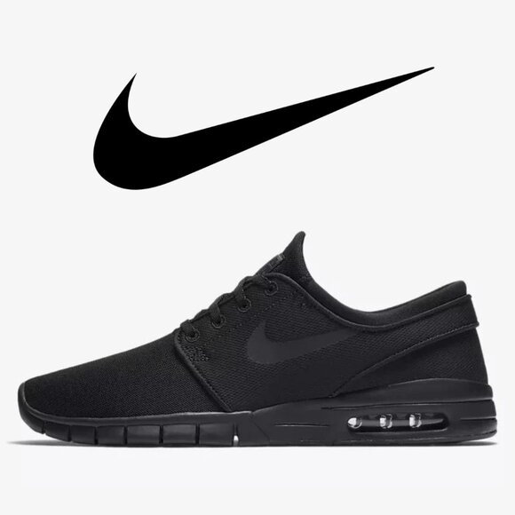 Nike SB Stefan Janoski Max 'Triple Black' - Size 8 - Picture 1 of 9